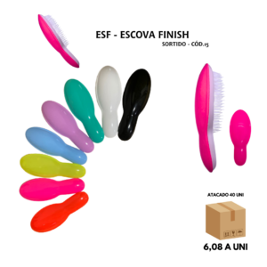 Escova de Cabelo Finish – 50 Un | Desembaraça Sem Quebrar