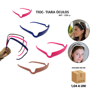 Tiara Óculos – Caixa com 50 Dúzias (600 Unidades) Atacado